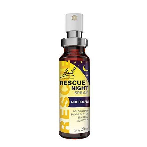 Bach Rescue Night Spray 20ml - Naturlig Søvn Hjælp