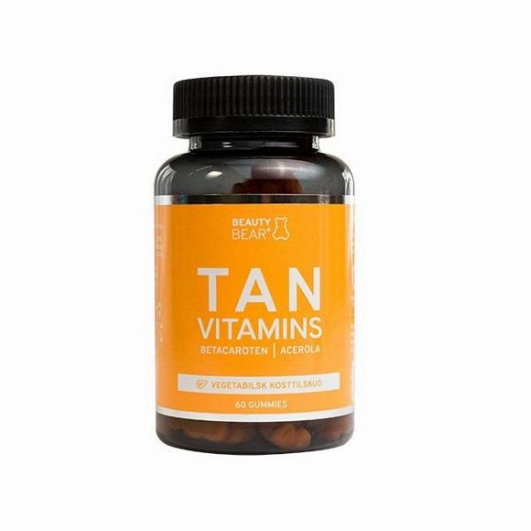 Beauty Bear Tan Vitaminer Gummies 60 stk - Skønhedstilbud!