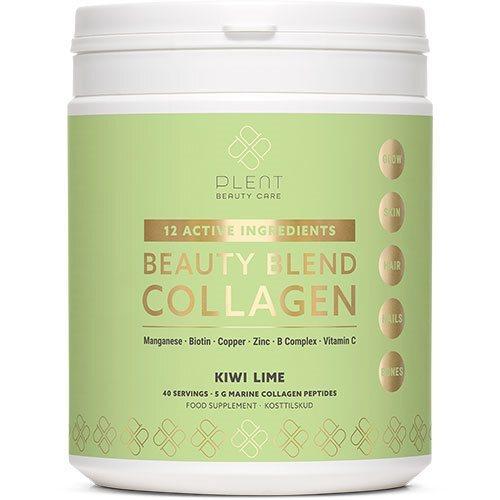 Plent Beauty Blend Kollagen Kiwi Lime 277g - Skønhedstilskud