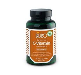 Bidro C Vitamin 180 Kapsler - Vegansk C-vitamin med havtorn