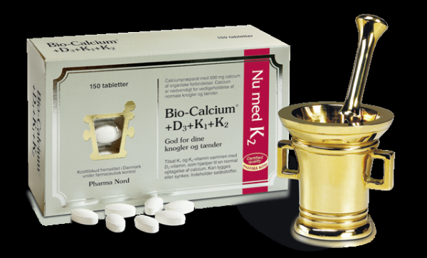 Pharma Nord Bio Calcium D3 K1 K2 - 150 Tabletter til Sundhed