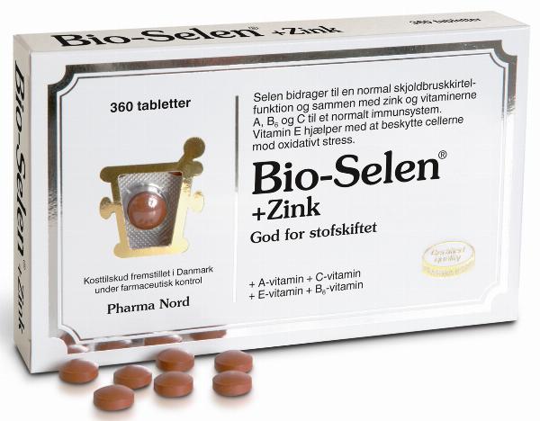 Pharma Nord Bio Selen & Zink 360 Tabl - Antioxidant Støtte
