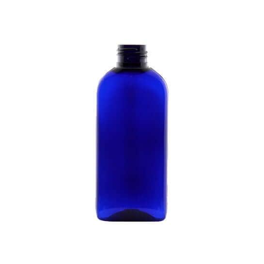 Oval blå plastflaske 150 ml - Genanvendelig PET flaske