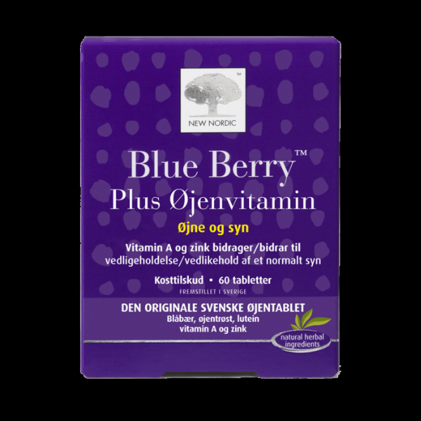 New Nordic Blue Berry Plus øjenvitamin 60 Tabl - Øjne & Syn