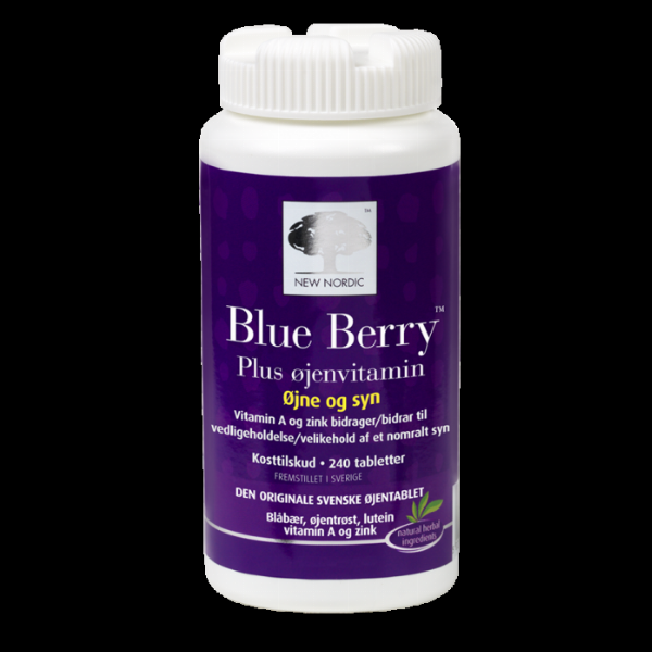 New Nordic Blue Berry Plus øjenvitamin - 2 for 799 kr.