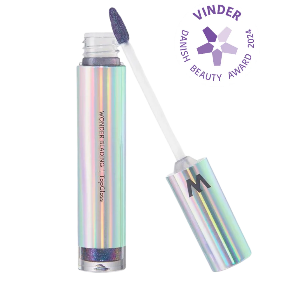 Wonderskin Wonder Blading Top Gloss "Blå Glitter" 4ml