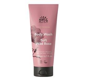 Urtekram Body Wash Soft Wild Rose 200 Ml - Skånsom Rensning