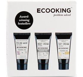 Ecooking Gaveæske: Dagcreme SPF20, Natcreme & Peel Maske