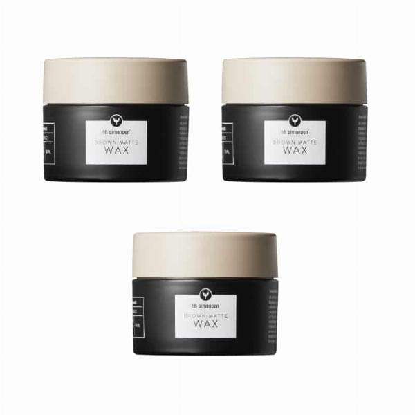 Hh Simonsen Brun Mat Lervoks 90ml x 3 - Hårstyling tilbud