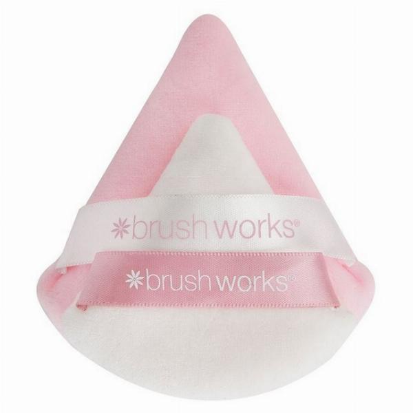 Brushworks Triangulære Pudder Puff Duo - 2 Pakker