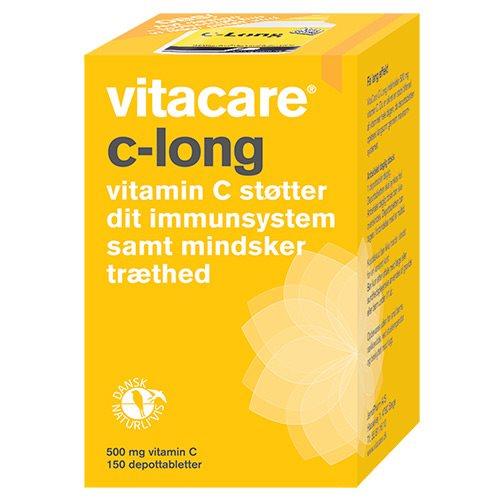 Vitacare C Long 500 Mg - 150 Tabletter med Langvarig Effekt