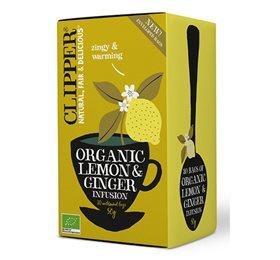 Clipper Økologisk Citron-Ingefær Te - 20 Breve