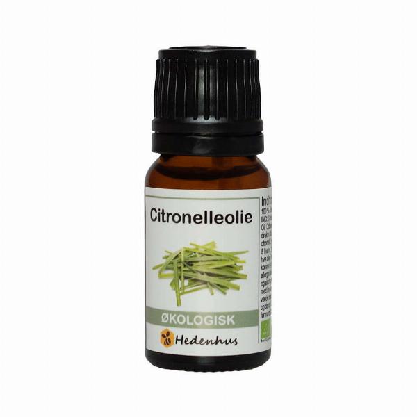 Økologisk Citronella Olie 10 ml - Perfekt til Aromaterapi!