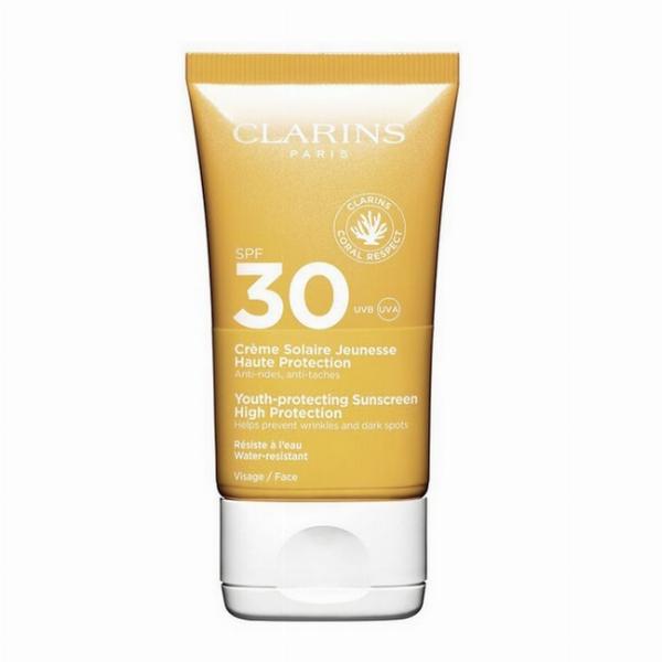 Clarins Solcreme til Ansigt SPF30 - Høj Beskyttelse 50 ml