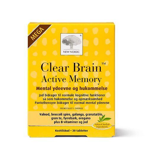 New Nordic Clear Brain Aktiv Hukommelse Mega 30tab