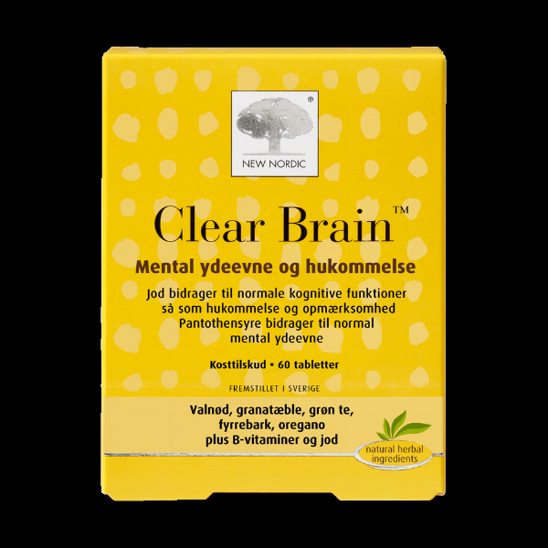 New Nordic Clear Brain Trade - 60 Tabl til mental styrke