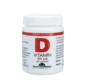 Super D-vitamin 85 mcg - 180 tabletter til sundhed
