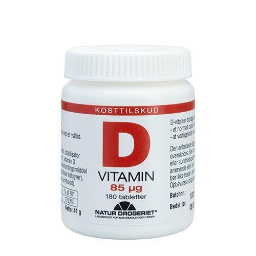 D3 Vitamin 85 Mcg Super D - 180 Tabletter til Sundhed
