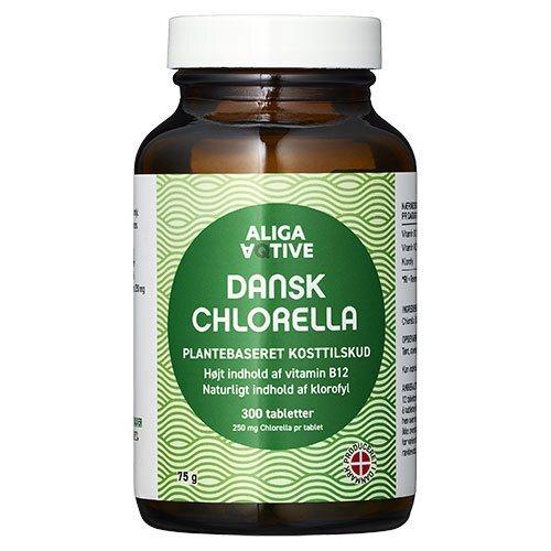 Aliga Aqtive Dansk Chlorella 300tab - Naturlig Detox!