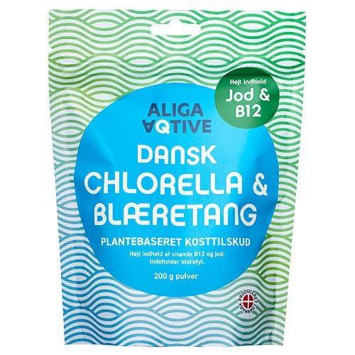 Aliga Aqtive Dansk Chlorella Blæretang 200g - Naturlig Detox