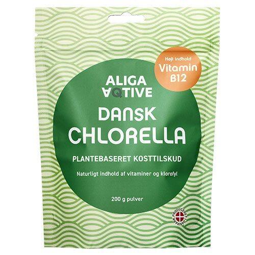 Aliga Aqtive Dansk Chlorella Pulver 200g - Naturlig Detox
