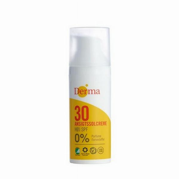Derma Ansigtssolcreme SPF 30 - 50 ml til solbeskyttelse