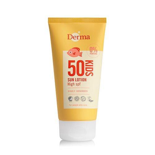 Derma Kids Solcreme SPF50 - 150ml Vandfast Beskyttelse