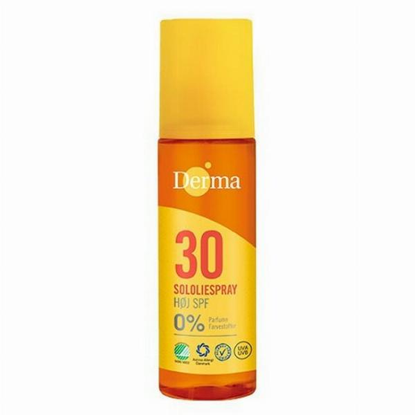 Derma Sololie Spray SPF 30 - 150 ml til solbeskyttelse