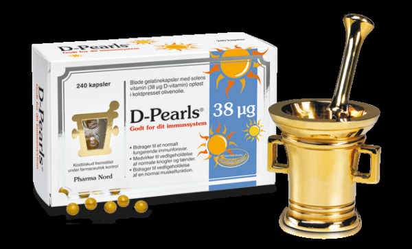 Pharma Nord D Pearls 38 Mcg - 240 Kapsler til Sundhed