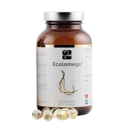 Ecolomega Fiskeolie 120 kapsler - Kvalitetskosttilskud