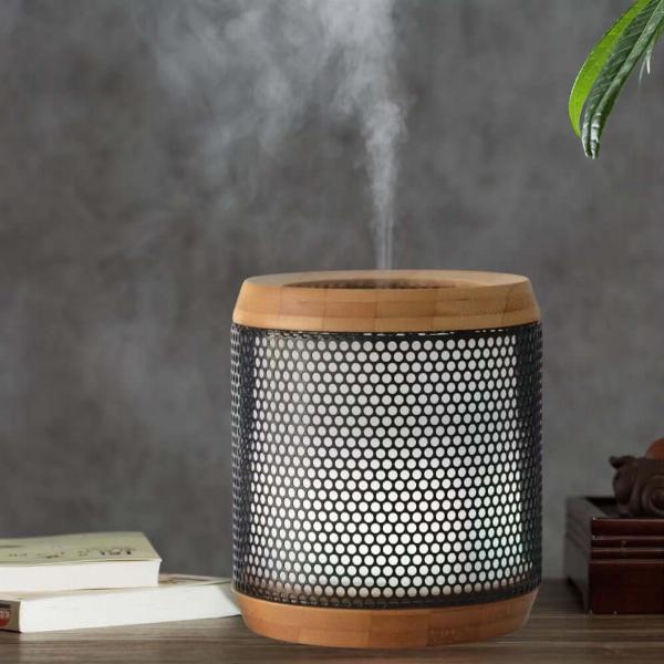 Apos Elipsia Aroma Diffuser i Bambus - Beroligende Lys