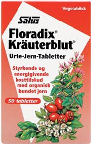 Floradix Jernsupplement 50 Tabl - Sundhed Tilbud