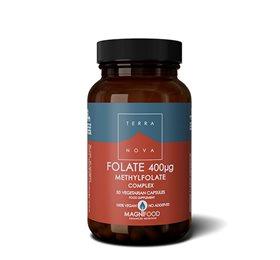 Terranova Folat 400 mg - 50 Kapsler til Sundhed