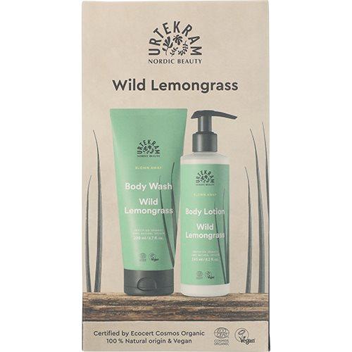 Urtekram Gaveæske med Wild Lemongrass Body Lotion & Vask