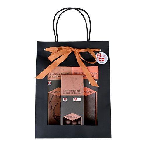 Økoladen Gourmet Gavepose med Chokolade og Mandler 240g