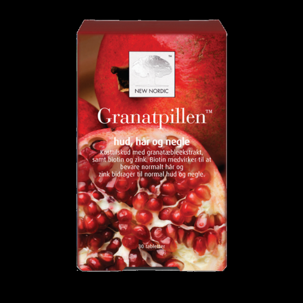 New Nordic Granatæble Piller til Hud, Hår og Negle - 30 Tabl