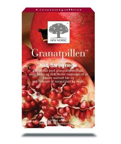 Granatpillen 30tab - Skønhedstilskud til hud, hår og negle