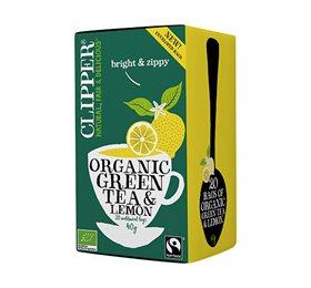 Clipper Økologisk Grøn Te med Citron - 20 Breve