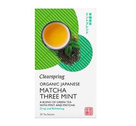 Clearspring Økologisk Grøn Te med Matcha og Mint - 20 Breve