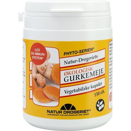 Økologiske Gurkemeje Kapsler fra Natur Drogeriet - 150 stk.