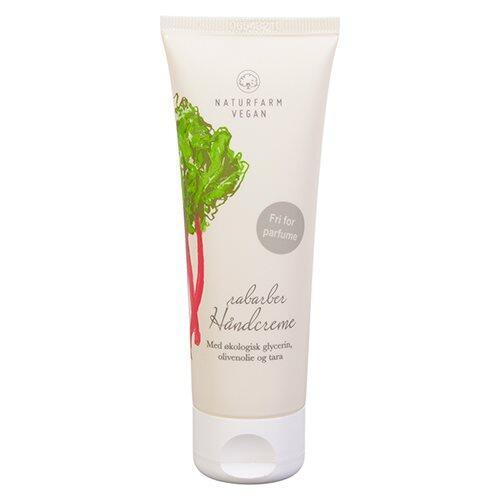 Naturfarm Vegan Håndcreme med Rabarber 75ml - Uden Parfume