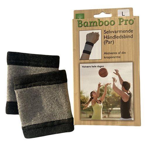 Bamboo Pro Selvvarmende Håndledsbind med Bambus Trækul