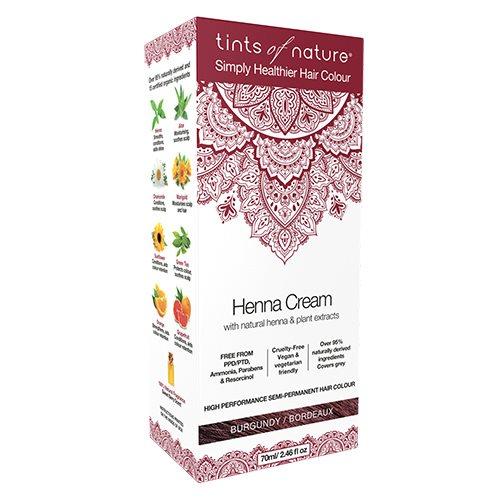 Henna Hårfarve Creme Burgundy - Tints Of Nature 70 Ml
