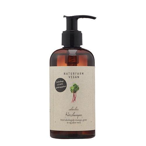 Naturfarm Vegan Rabarber Hårshampoo 250 Ml - Glansfuldt Hår