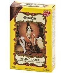 Henna Hårfarve Pulver Gyldenblond 100g - Naturlig Skønhed