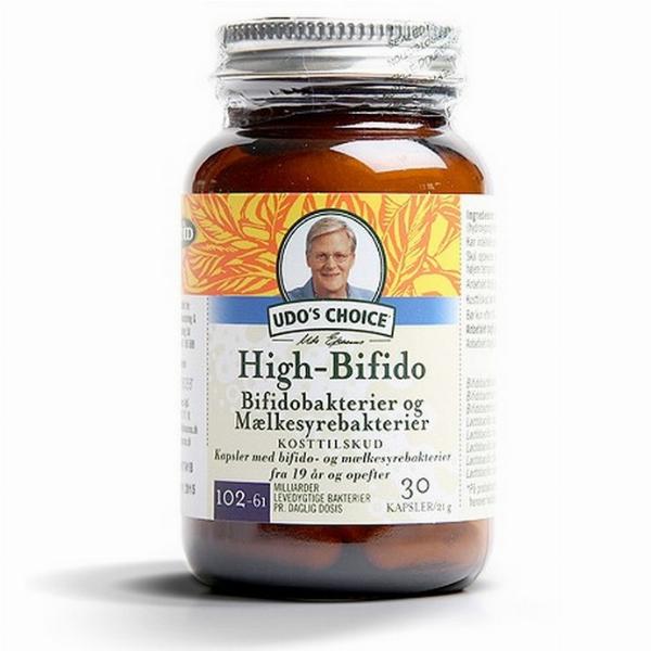 Udo's Choice High Bifido Probiotika 30 kapsler - Tilbud!