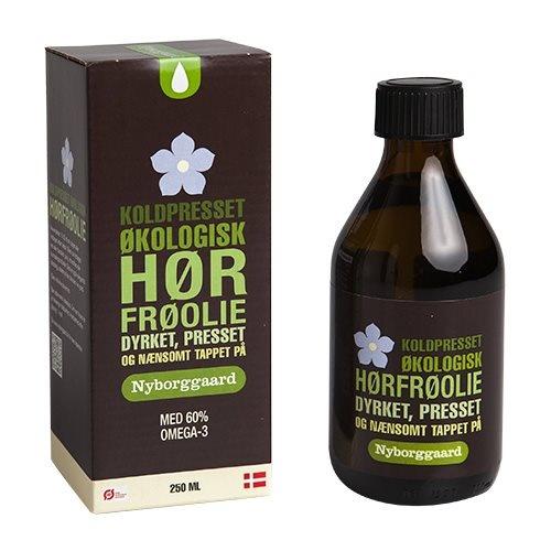 Nyborggaard Koldpresset Hørfrøolie 250ml - Økologisk!