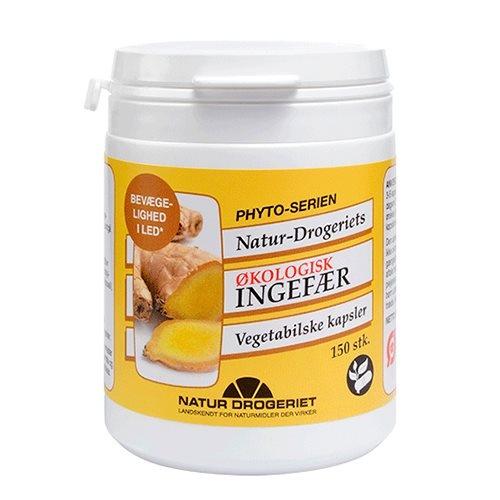 Natur Drogeriet Økologiske Ingefær Kapsler - 150 stk.