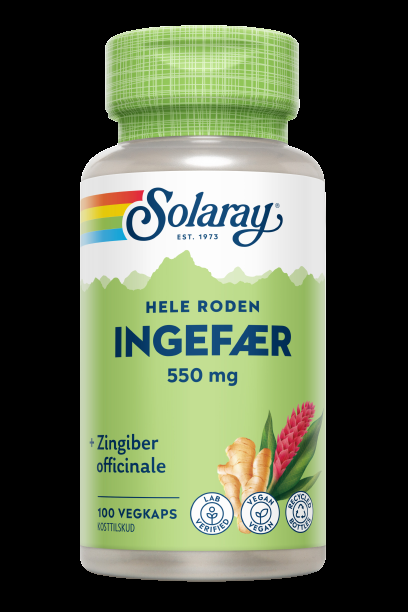 Solaray Ingefær Kapsler 100 stk.
