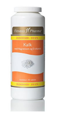 Fitness Pharma Kalk, Magnesium & D3 Vitamin - 350 Kapsler